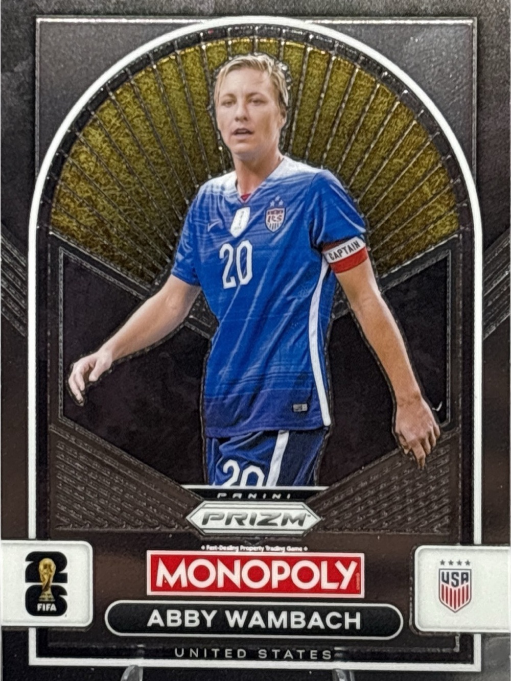 Panini Prizm Monopoly Abby Wambach Soccer Card
